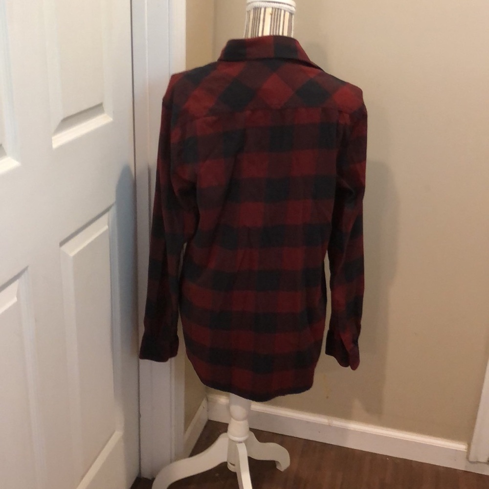 Boston Trader Plaid Button Up Shirt Size Small - image 4